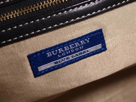 what is burberry london blue label|burberry label authentic.